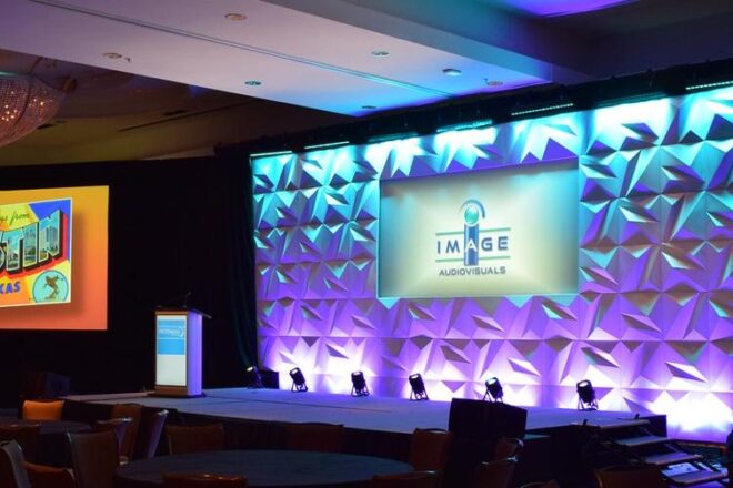 PACE Conference - Austin, TX - Modular Backdrops Stage Design - ImageAV