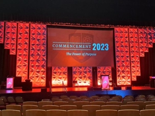 CTU 2023 Graduation – Colorado Convention Center – Modular Backdrops Stage Design Panels – ImageAV