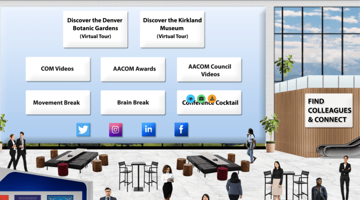 AACOM 2022 Hybrid Event – Denver, CO – Networking Lounge – ImageAV