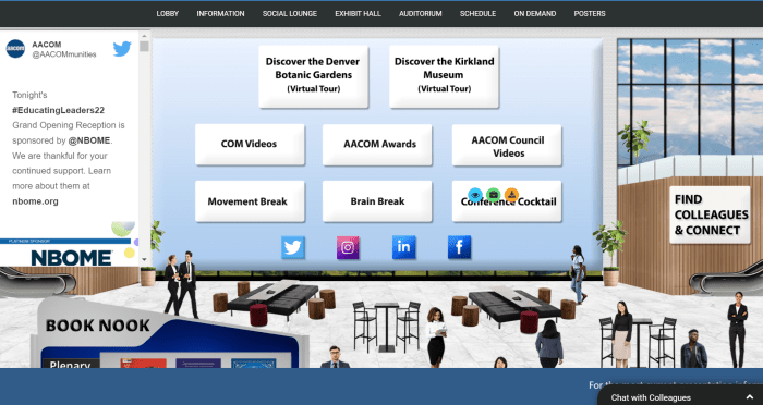 AACOM 2022 Virtual Event - Denver, CO - Networking Lounge Room - ImageAV