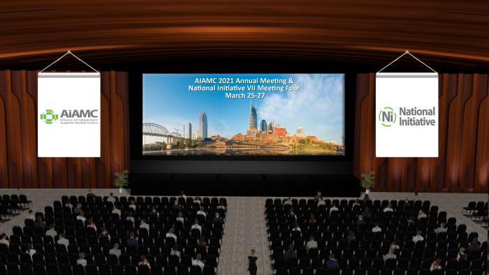 AIAMC 2021 Virtual Event Company - Denver, CO - Virtual Auditorium for Sessions - ImageAV